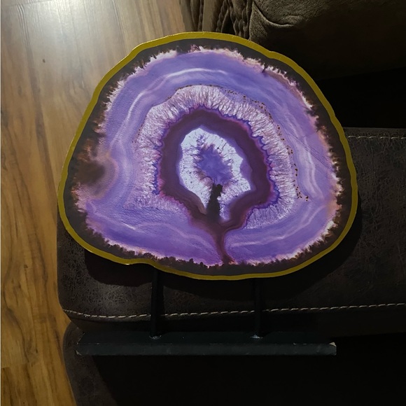 Amethyst Wooden Table Decor By Greenbrier International, Inc. - Picture 6 of 11